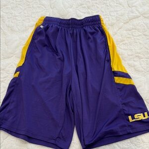 Colosseum LSU Purple and Yellow Athletic Shorts